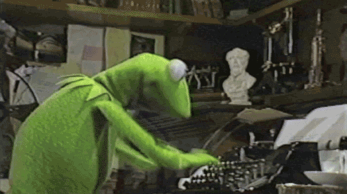 File:Kermit the frog typing.gif