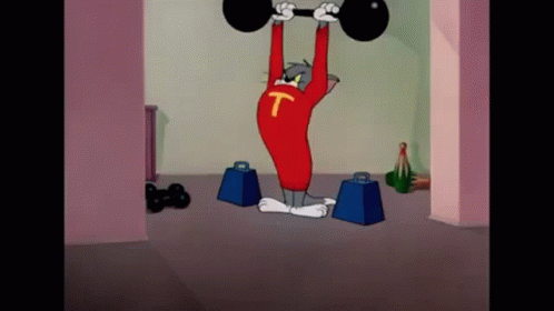 Tom Working Out Weightlifting.gif
